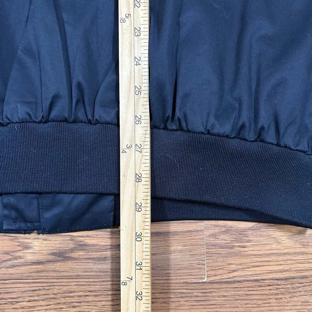 Brooks Brothers Country Club Bomber Jacket Mens XXL Navy Full‎ Zip Plaid Lined